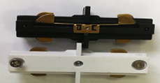 Rail connector White 1